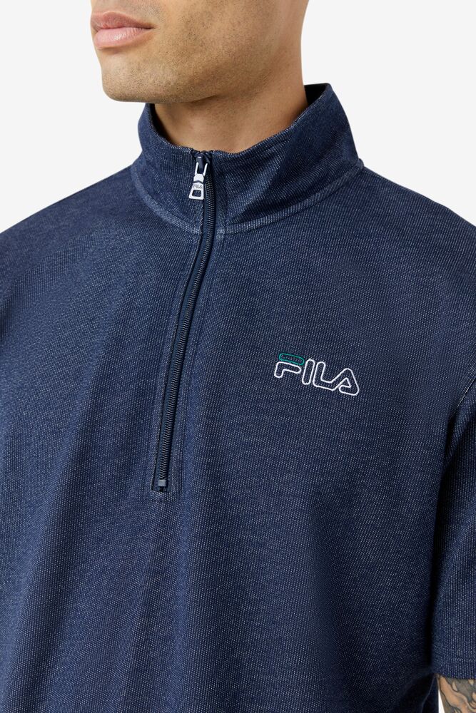 Fila Begich 1/2 Zip Top Blancas Verde | BGCN83417