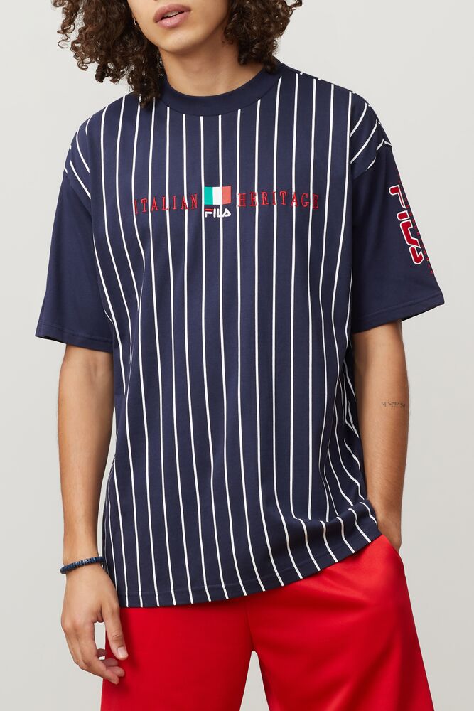 Fila Benjamin Tee Peac/Wht/Cred | SRHN03124