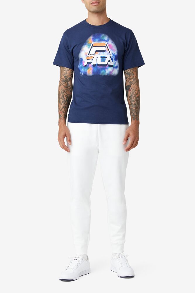 Fila Boniface Tie Dye Tee Azules | LREO35807