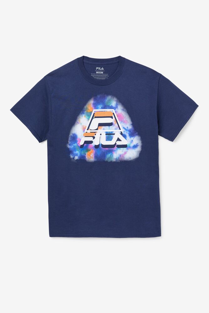 Fila Boniface Tie Dye Tee Azules | LREO35807