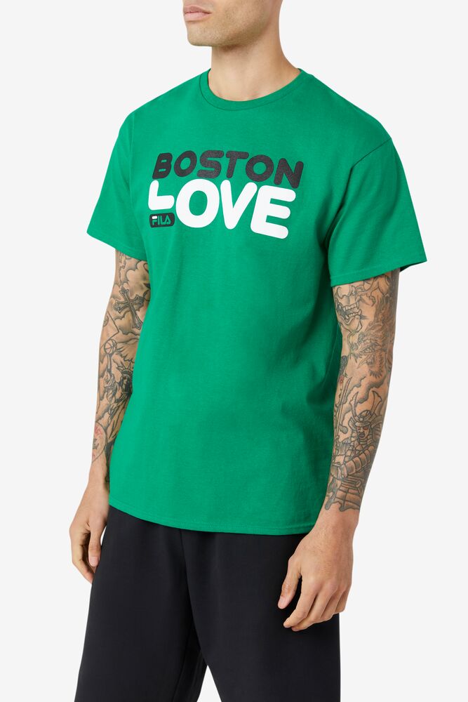 Fila Boston Love Tee Ferngreen | WEVG80125