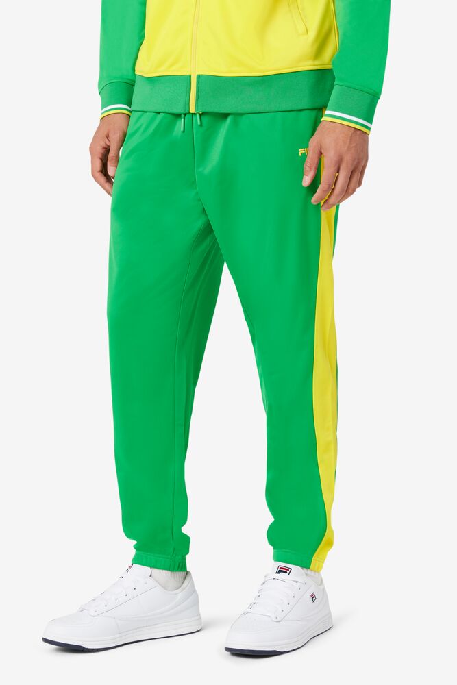 Fila Brazil Track Pant Verde Amarillo | BVKI71203