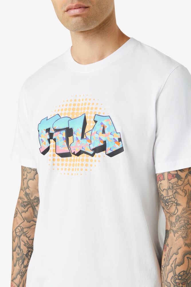 Fila Breckin Tee Blancas | AXKR97583