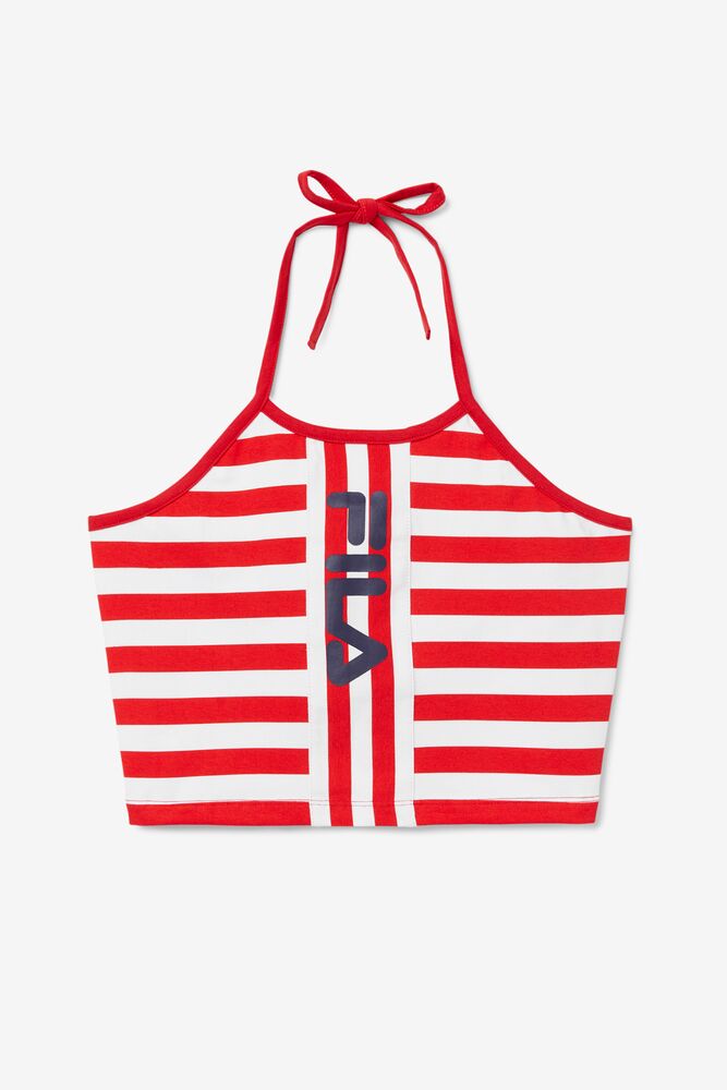 Fila Brinley Halter Tank Rojas Blancas | BWDU97158