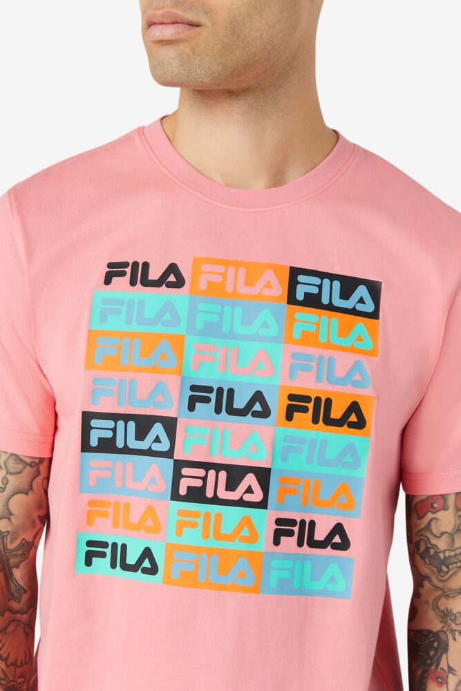 Fila Broden Tee 687 Bubble Gum | OWUX35928