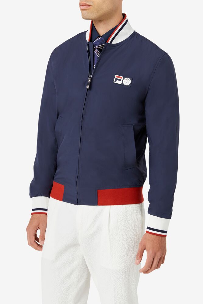 Fila Brooks Brothers X Fila Stadium Jacket Azul Marino | WFCH49653