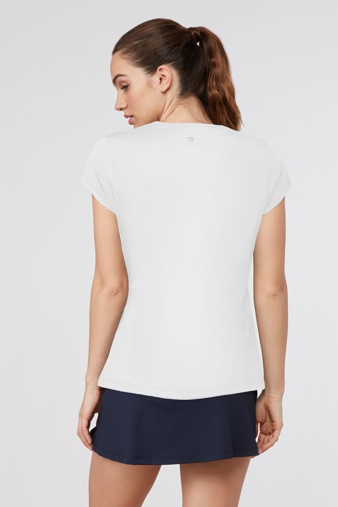 Fila Cap Sleeve Top Blancas | SHOB53418