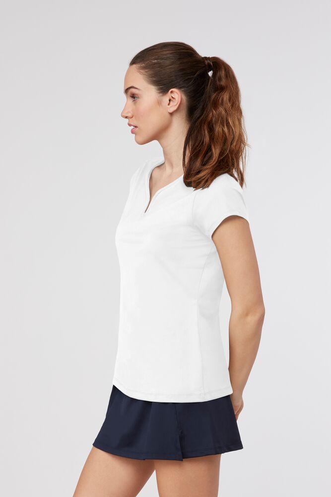 Fila Cap Sleeve Top Blancas | SHOB53418