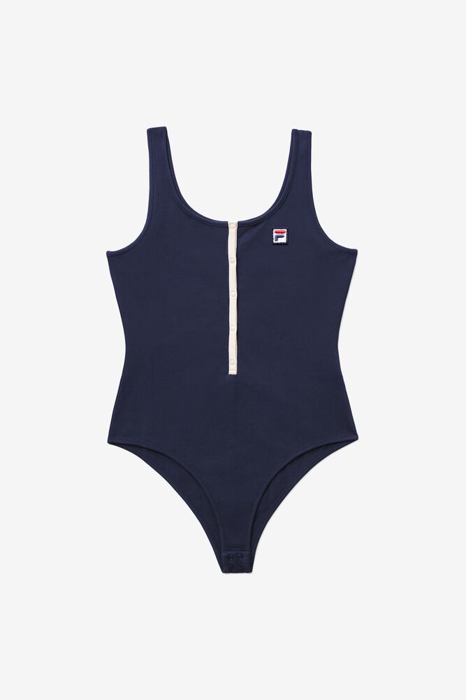 Fila Carlotta Bodysuit 410 Peacoat / Whisper Whte | OJPB60173