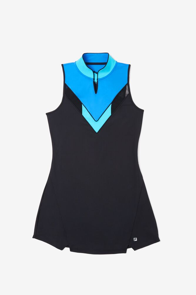 Fila Celestial Point Dress Negras Azules Turquesa | QPXH58073