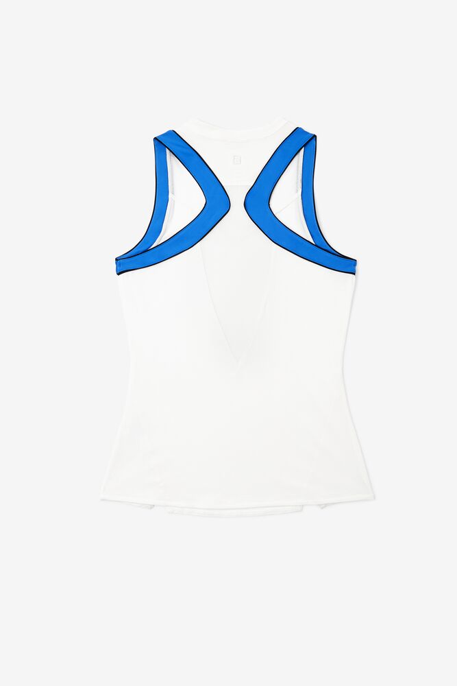 Fila Celestial Point Racerback Tank Blancas Azules Turquesa | YLRM96274