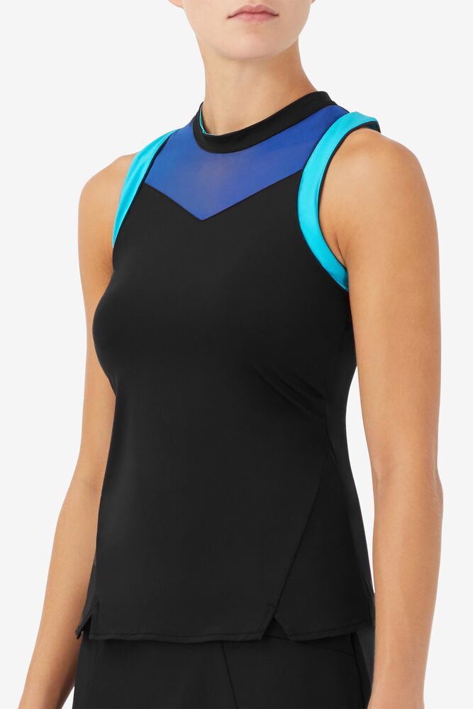 Fila Celestial Point Racerback Tank Negras Azules Turquesa | YGZM58102