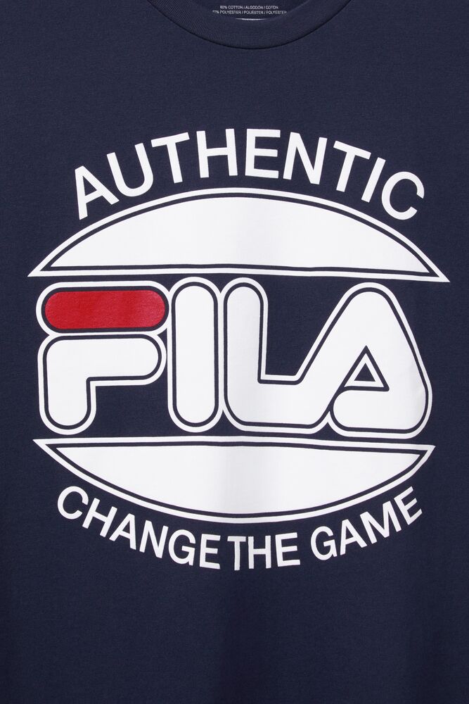 Fila Change The Game Tee Azul Marino | RMFH02457