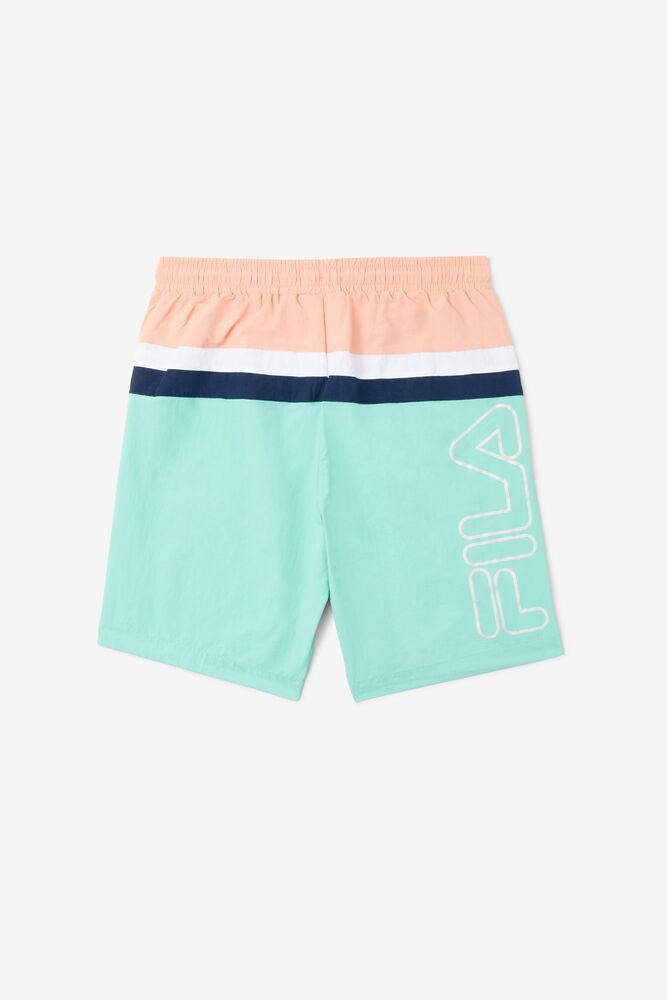 Fila Charlie Swim Short Blancas Verde Menta | AQYJ03984