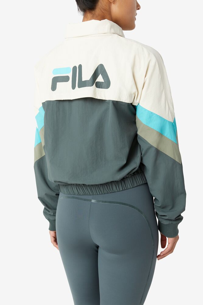 Fila Chiaki 2 Wind Jacket Azules Turquesa | HXQG69148