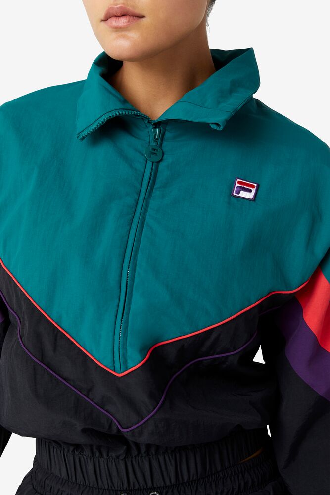 Fila Chiaki 2 Wind Jacket Negras Moradas | BVCX57814