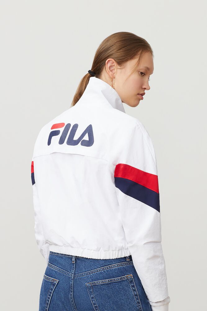 Fila Chiaki Wind Jacket Wht/Peac/Cred | HZYB36287