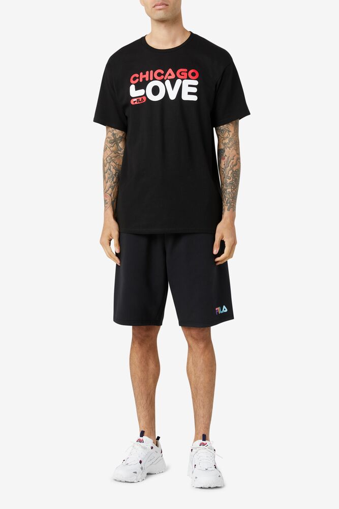 Fila Chicago Love Tee Negras | EYIS48963