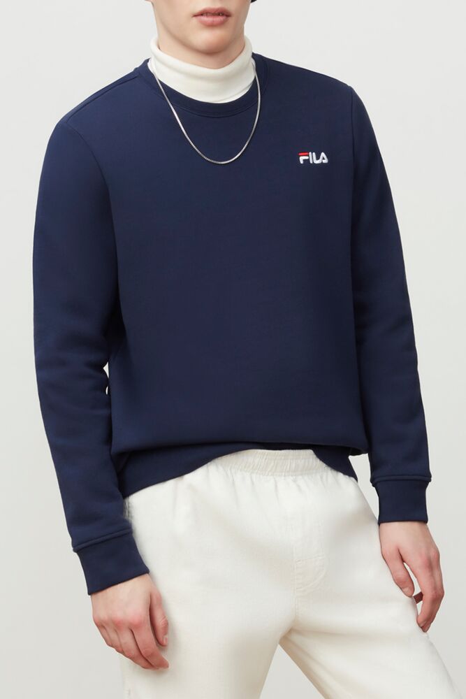 Fila Colona Sweatshirt Azul Marino Blancas Rojas | XAHO48732