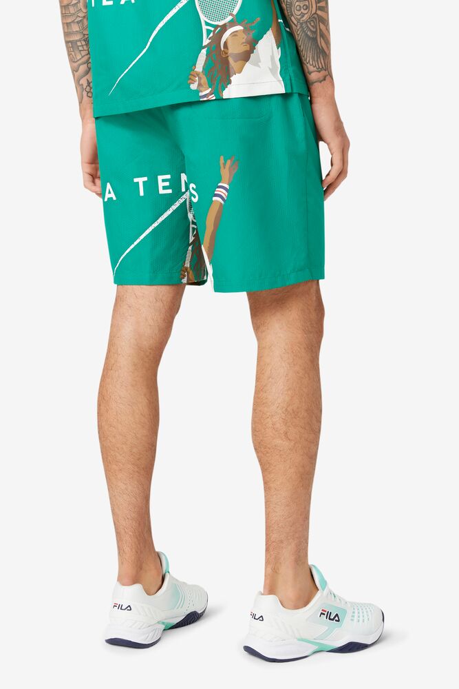 Fila Cook Seersucker Short Verde | LVJD19705