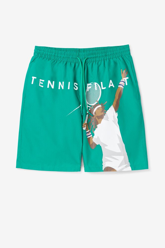 Fila Cook Seersucker Short Verde | LVJD19705