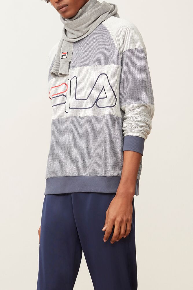 Fila Cooper Sweatshirt Peac/Wht/Cred | GAML10964