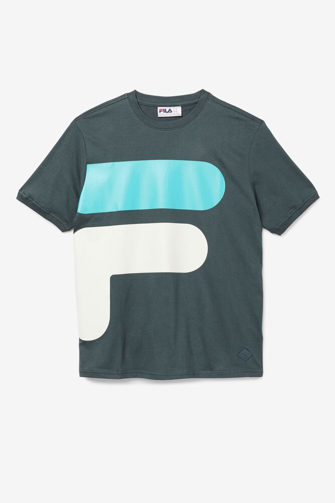 Fila Corp Tee Azules Turquesa | ARSW08145