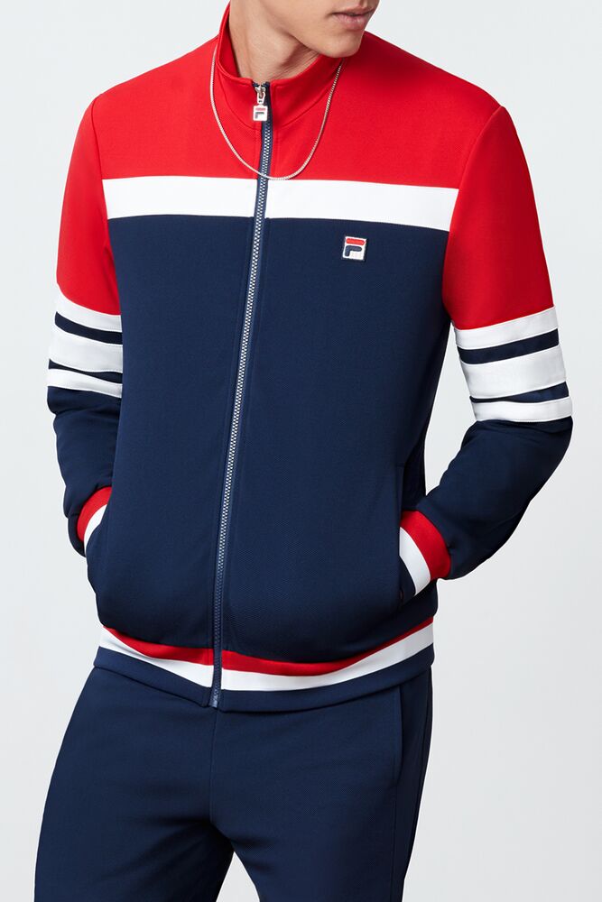 Fila Courto Jacket Cred/Navy/Wht | EPBZ07392