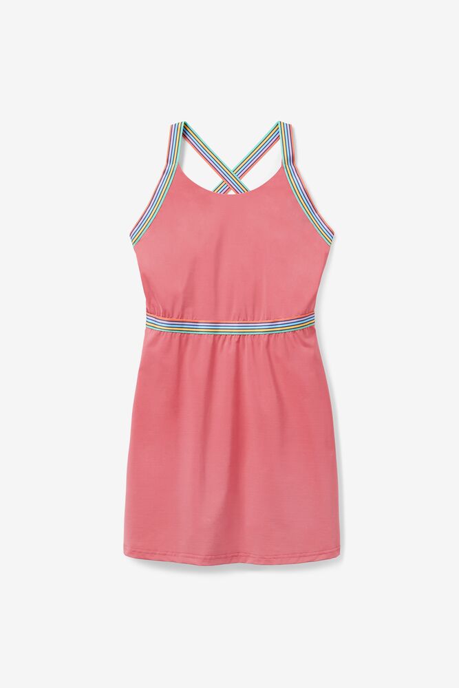 Fila Cross Court Cross Back Dress Rosas | QAOG25690