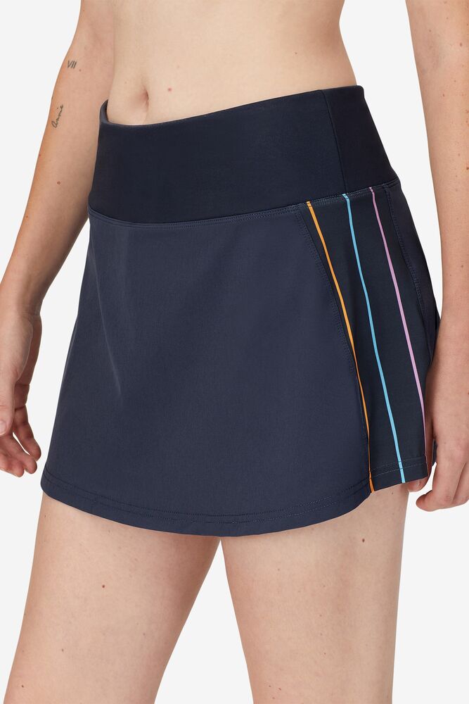 Fila Cross Court High Waisted Skort Indigo | CUQZ78943