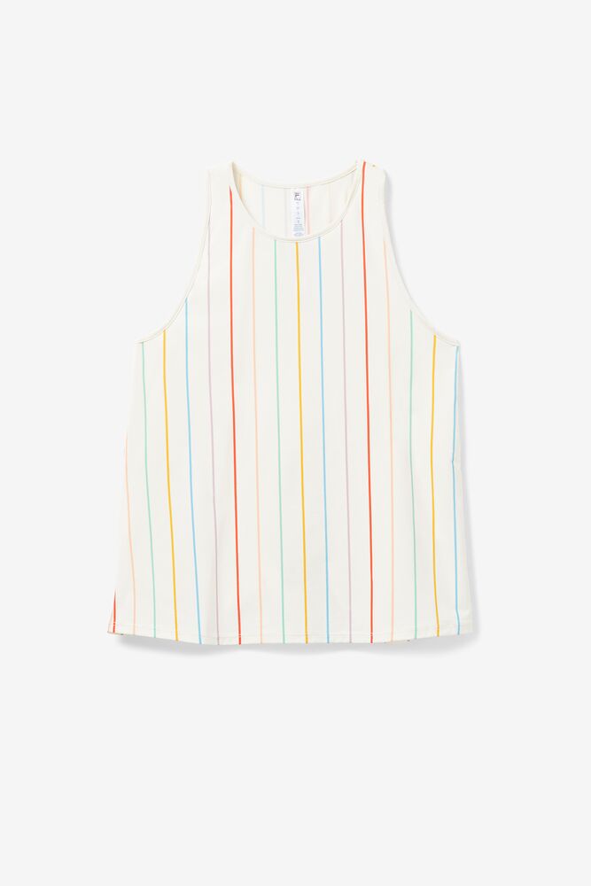 Fila Cross Court Tie Up Back Tank Blancas | DJAG15896