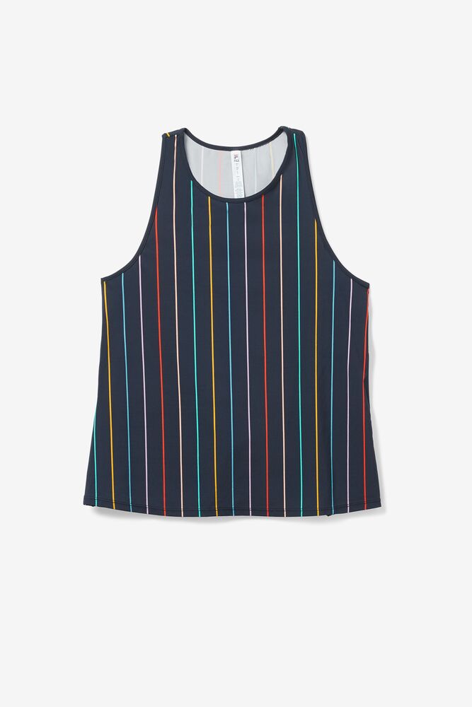 Fila Cross Court Tie Up Back Tank Indigo | VUTQ04395