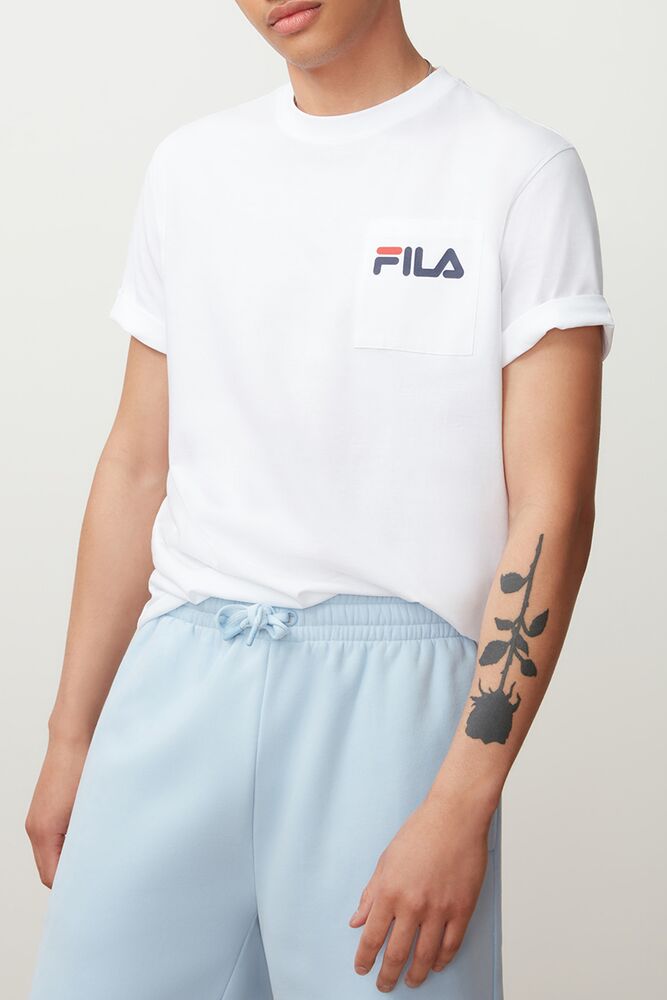 Fila Curtis Pocket Tee Blancas | BEMR83952