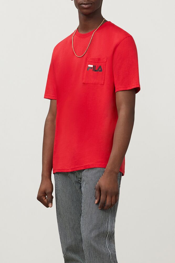 Fila Curtis Pocket Tee Chinesred | IJSY31789