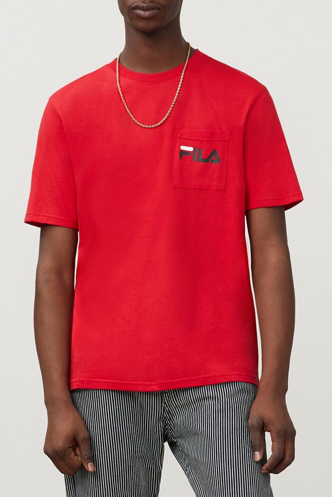 Fila Curtis Pocket Tee Chinesred | KTVH15026