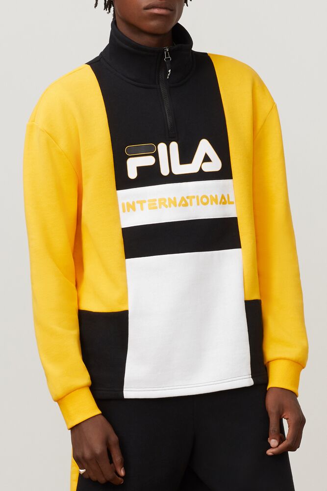 Fila Damiano Funnel Neck Sweatshirt Gfus/Blk/Wht | RGPE78265