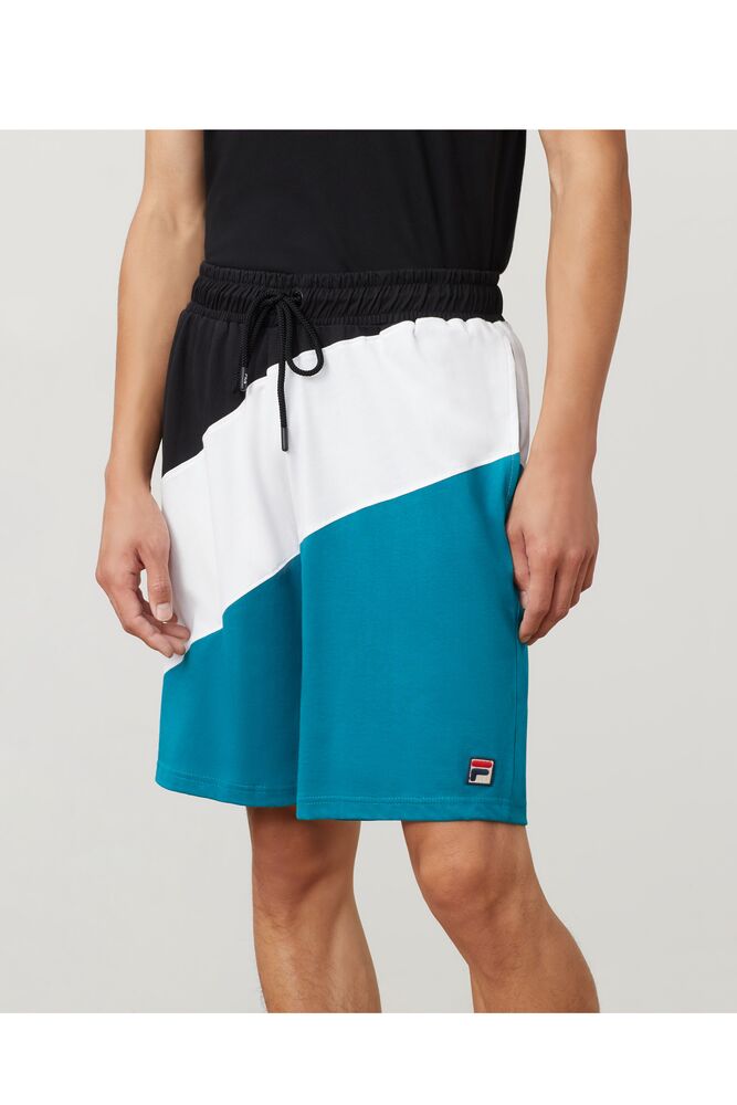 Fila Damon Short Blk/Hblu/Wht | XIAV49316