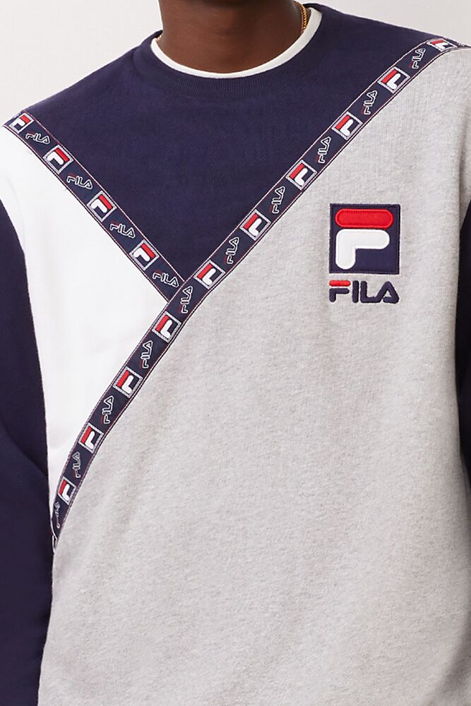 Fila Daniel Sweatshirt Ltgreym | OKEB21784