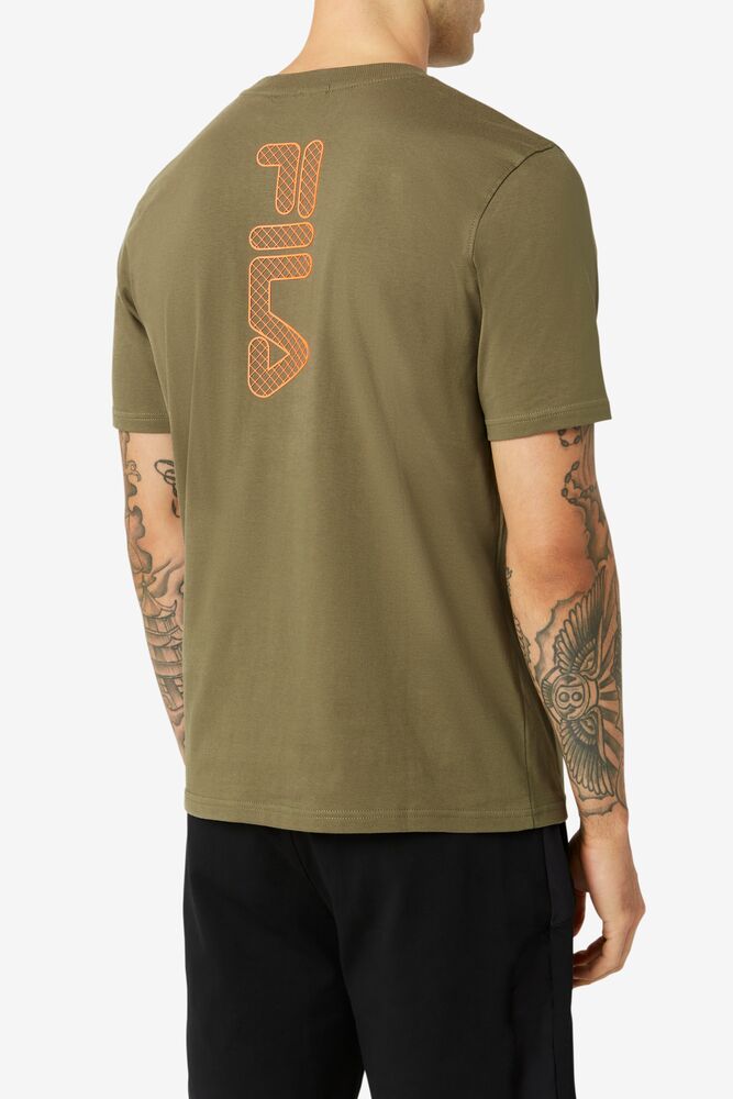 Fila Deckhand Tee Verde Oliva | NOBG48016