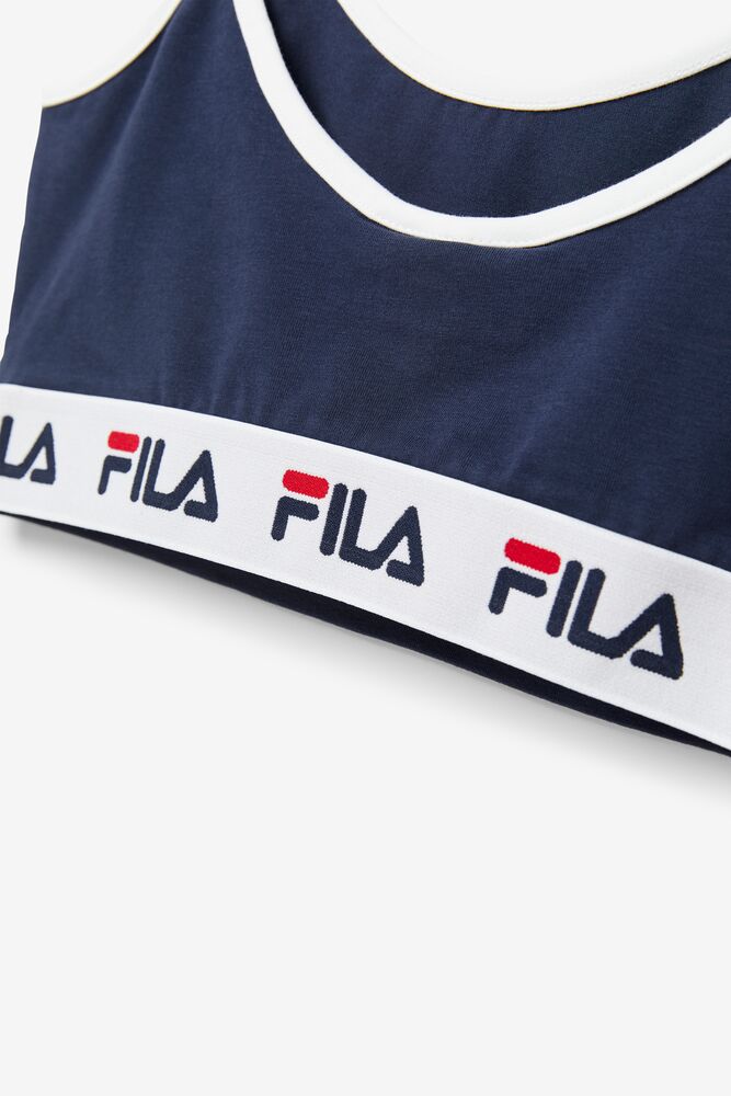 Fila Deeba Bra Top Blancas Rojas | PFKU30829