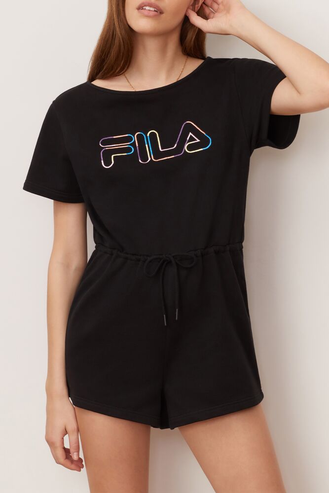 Fila Delaney Romper Negras | OVYG54260