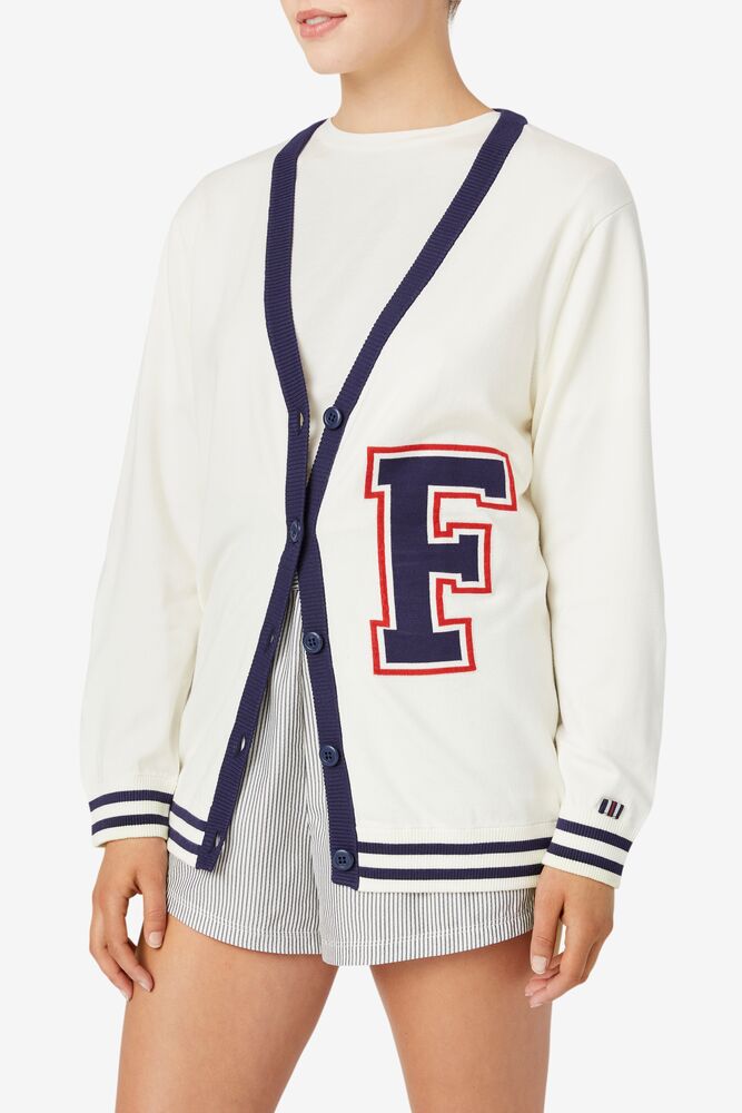 Fila Delfina Cardigan Blancas | SYFT10643