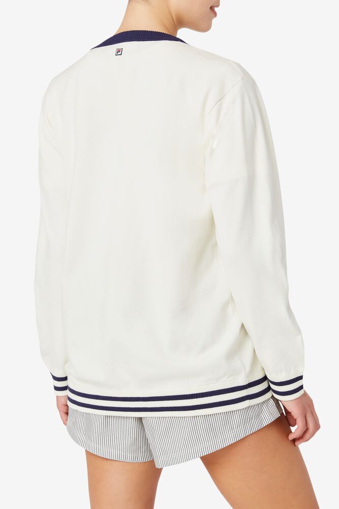 Fila Delfina Cardigan Blancas | SYFT10643