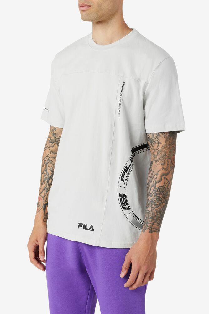 Fila Deltalife Graphic Tee 104 Lunar Rock | RFJY03127