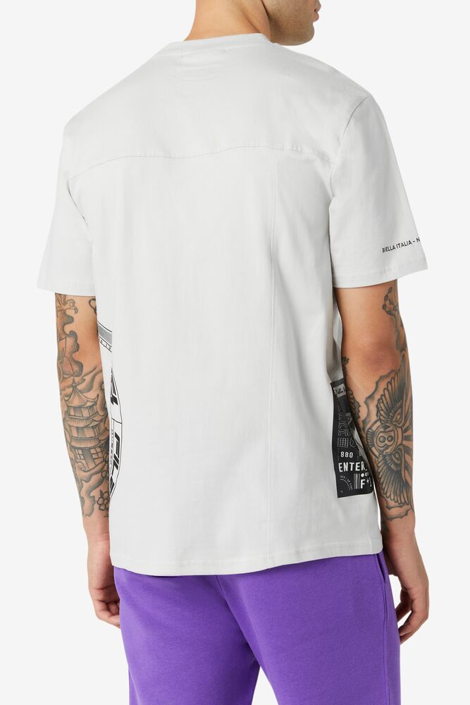 Fila Deltalife Graphic Tee 104 Lunar Rock | RFJY03127