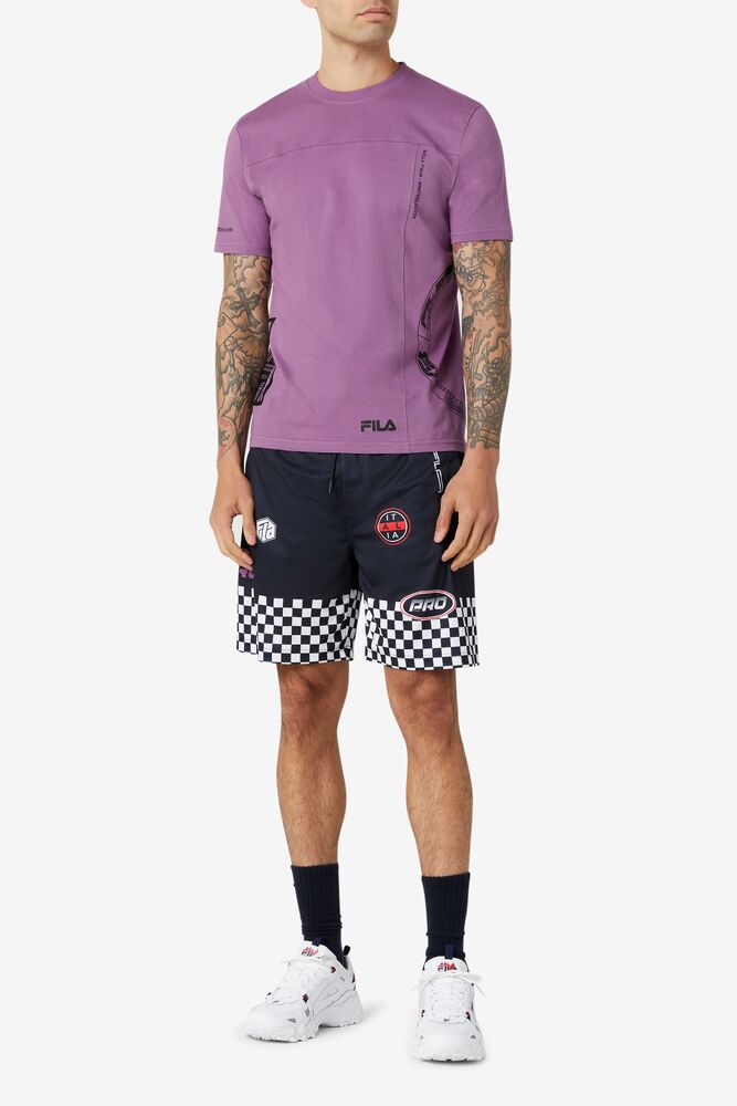 Fila Deltalife Graphic Tee 558 Violet | PIGQ34820