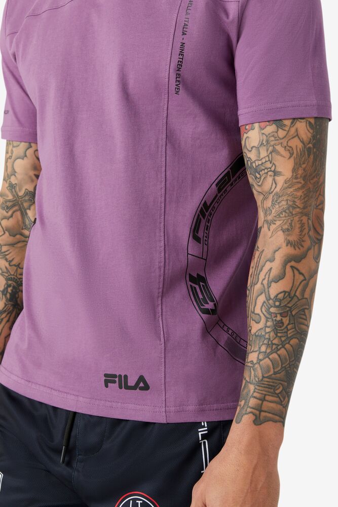 Fila Deltalife Graphic Tee 558 Violet | PIGQ34820