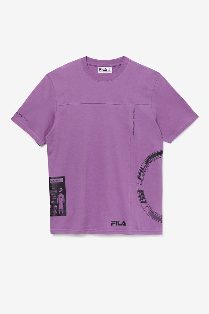 Fila Deltalife Graphic Tee 558 Violet | XKYA60913