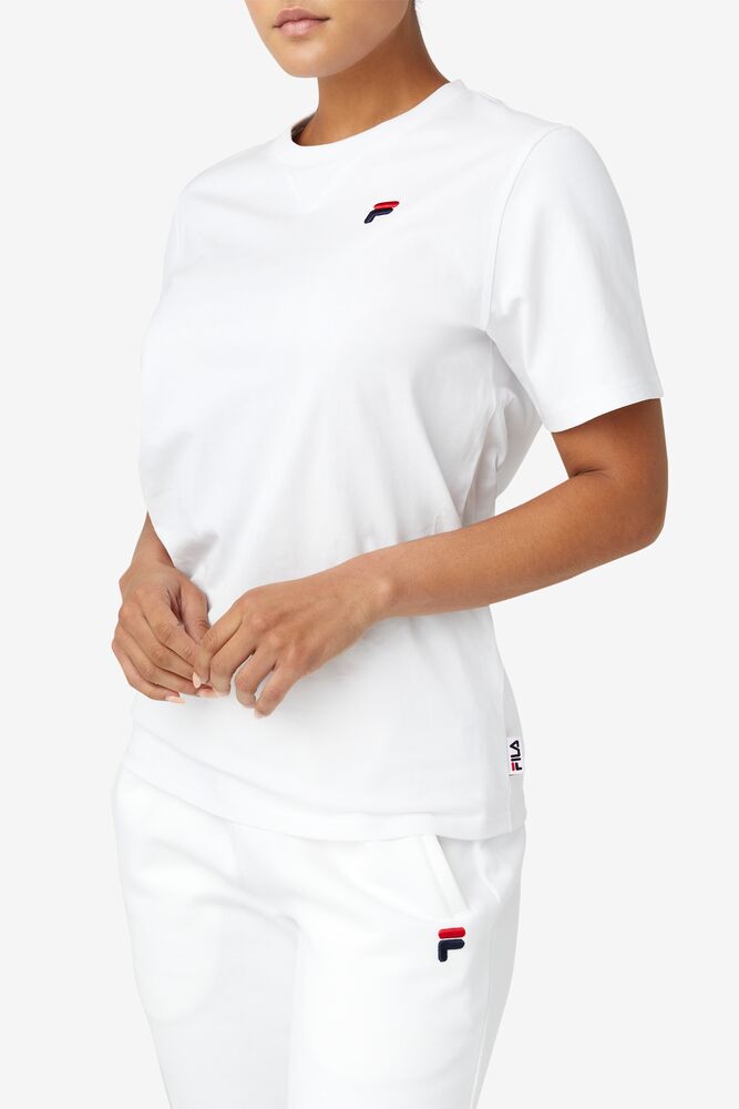 Fila Derion Tee Blancas | FBGR78941