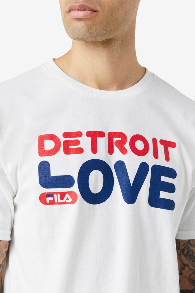 Fila Detroit Love Tee Blancas | RAQW52341